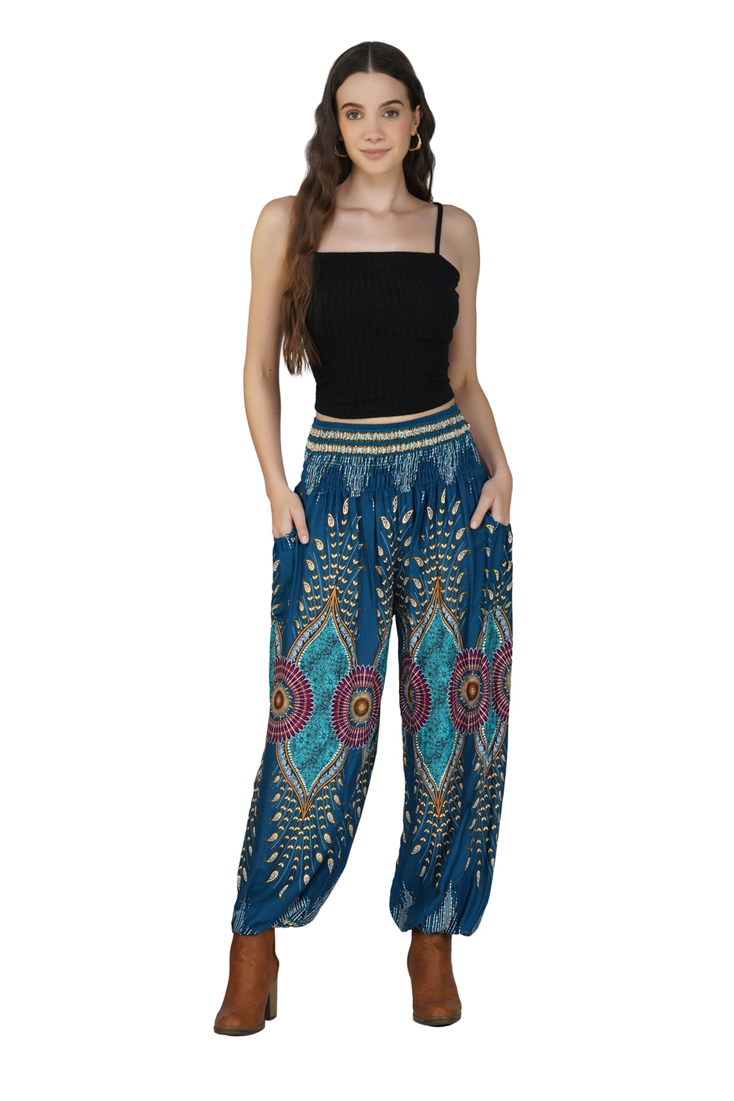 Boho Harem Pant - Teal