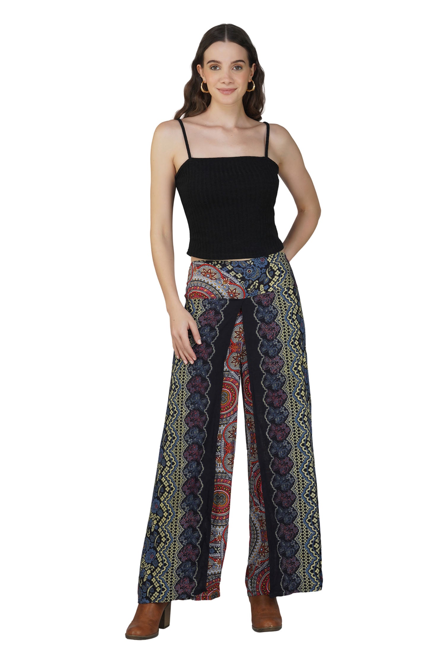 Wrap Boho Lap Pant - Khaki