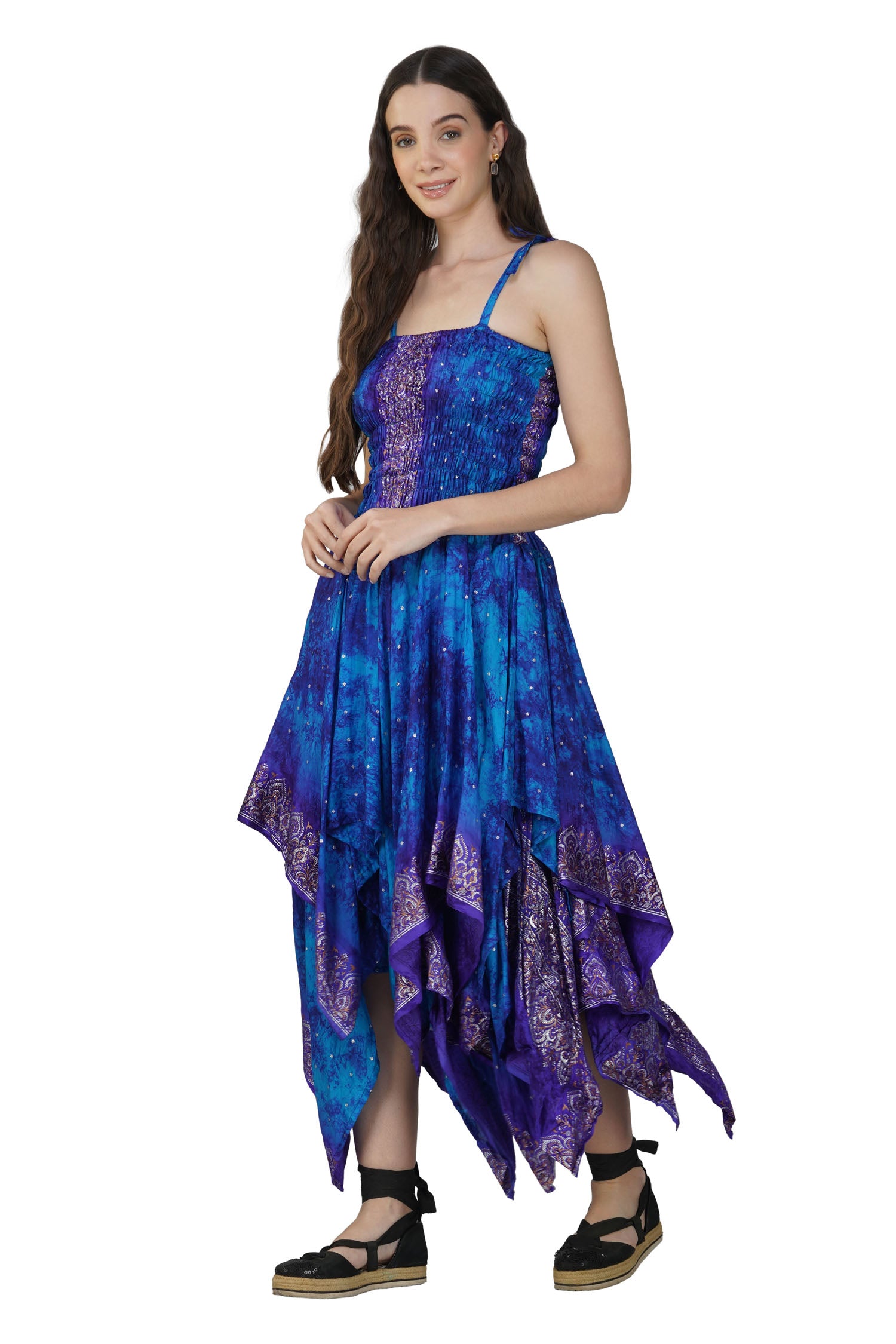 Long Pixie Dress - Blue