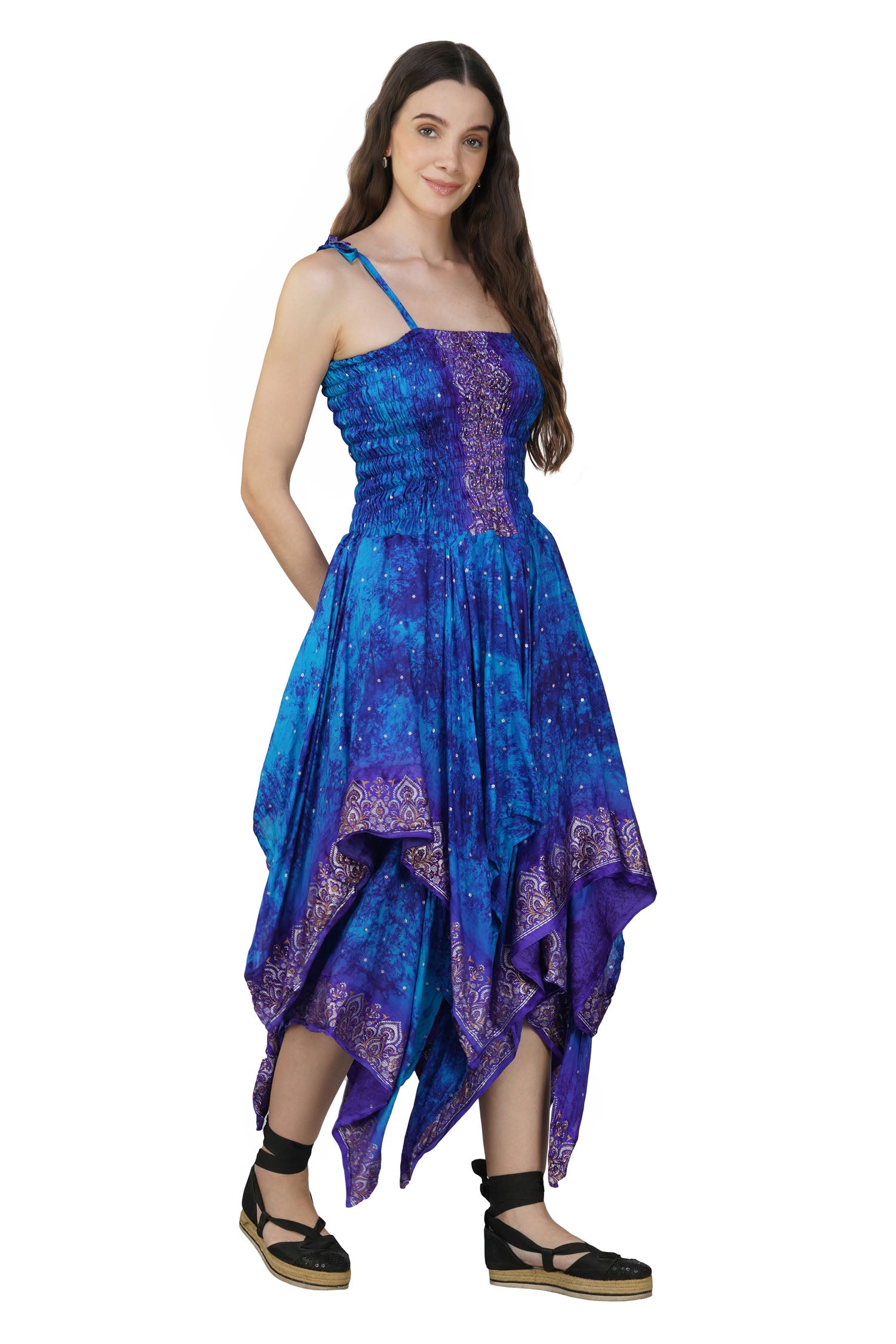 Long Pixie Dress - Blue