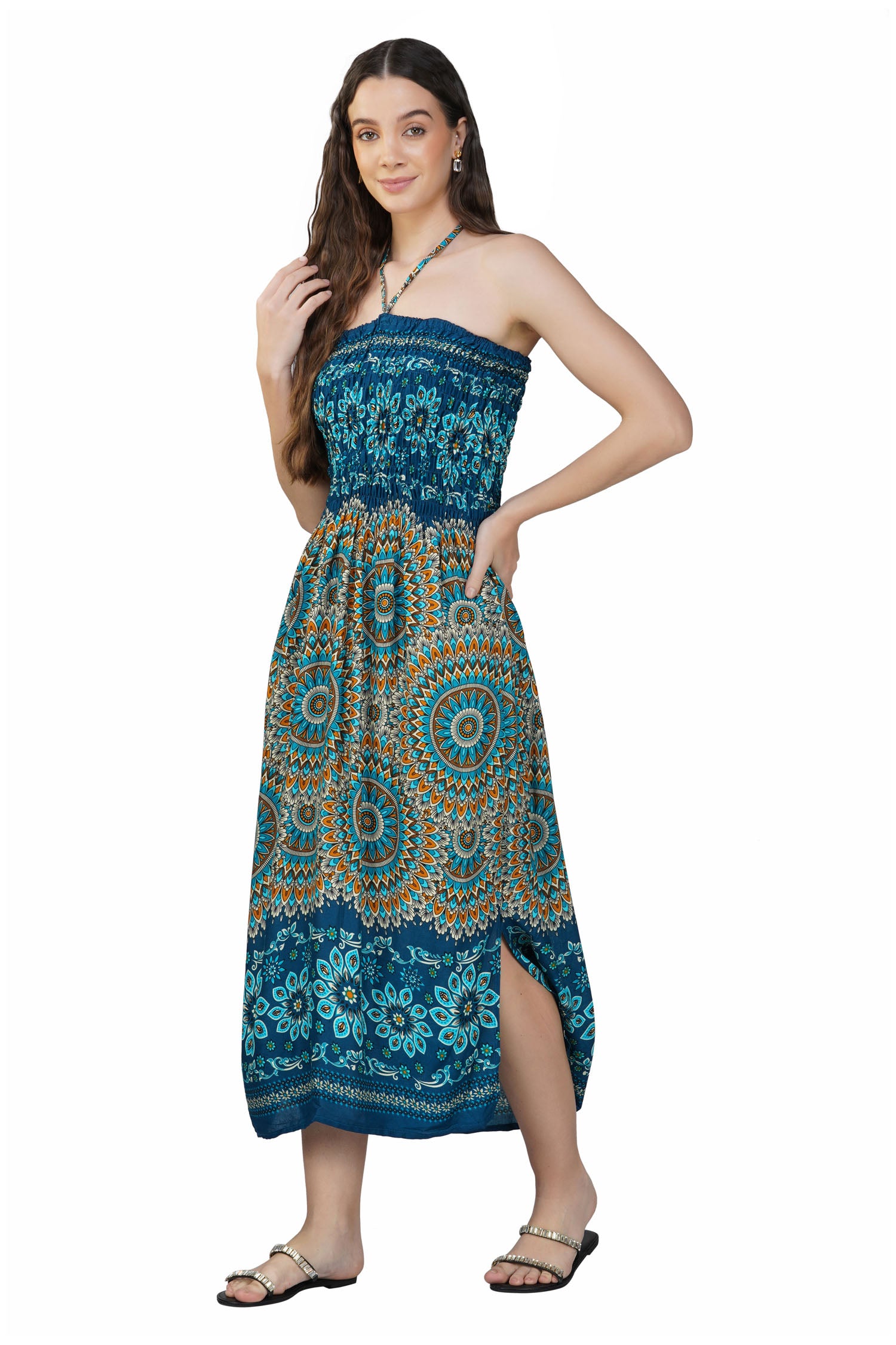 Patchwork Maxi - Teal