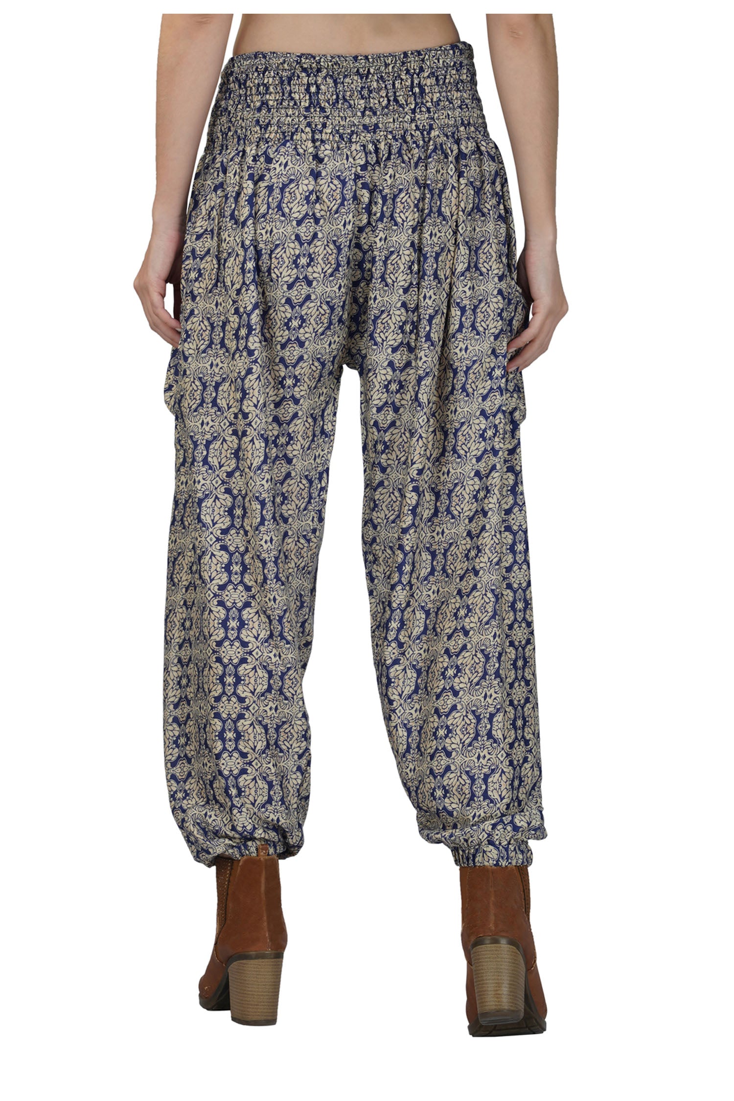 Women's Printed Pants - Grey