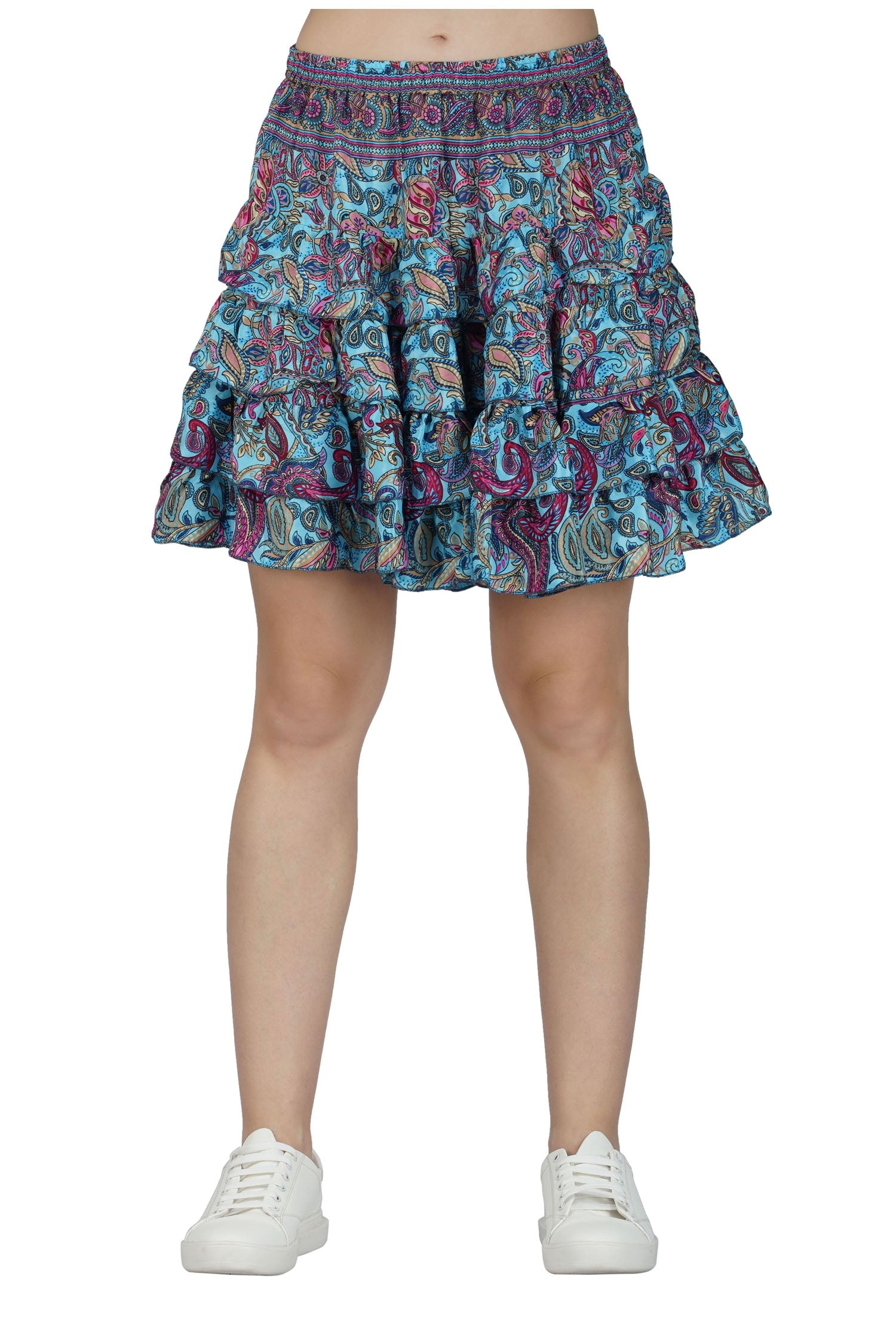 Tiered Short Skirt - Mint