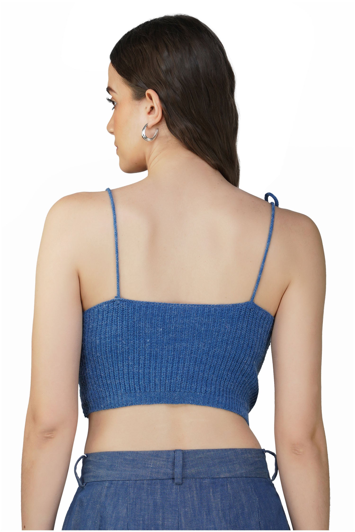 Women's Crochet With Bow Strap - Blue